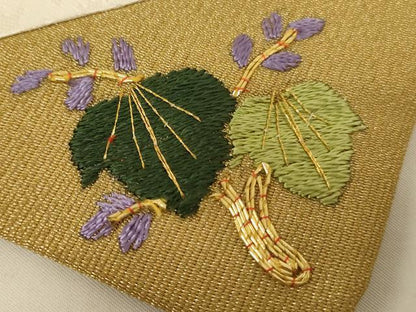 平和屋本店▼打敷　内敷2点セット　三角　金襴　鳳凰草花文　法衣　寺院　仏具　仏教　僧侶　神職　装束　AABK9319ja