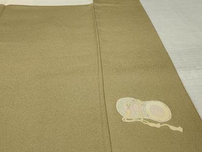 平和屋着物●豪華色留袖　作家物　童子　金彩　正絹　逸品　AABK9327ck
