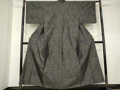 平和屋着物●本場大島紬　枝菊　正絹　逸品　AABK9328ck