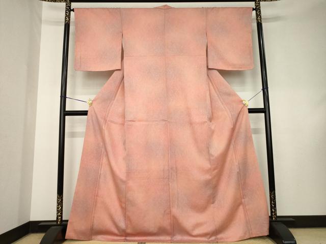 平和屋着物●小紋　霞文　洗える着物　AABK9329ck
