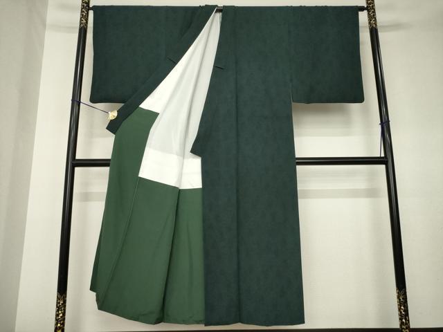 平和屋着物●男性　染処古今　安江敏弘　江戸小紋　弥靭菩薩像　正絹　逸品　AABK9331ck