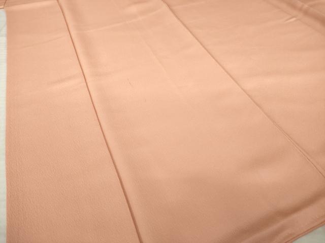 平和屋着物●上質な色無地　作家物　一斤染色　正絹　逸品　AABK9346ck