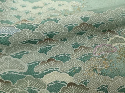 平和屋着物●訪問着　立波松文　暈し染め　金彩　正絹　逸品　AABK9359ck