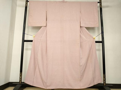 平和屋着物●上質な小紋　幾何学文様　正絹　逸品　AABK9364ck
