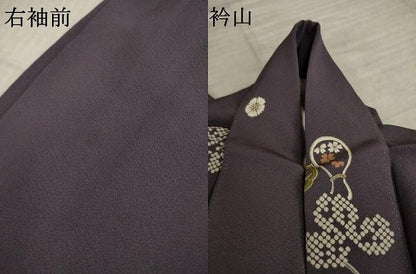 平和屋着物●上質な小紋　瓢箪　金彩　正絹　逸品　AABK9367ck
