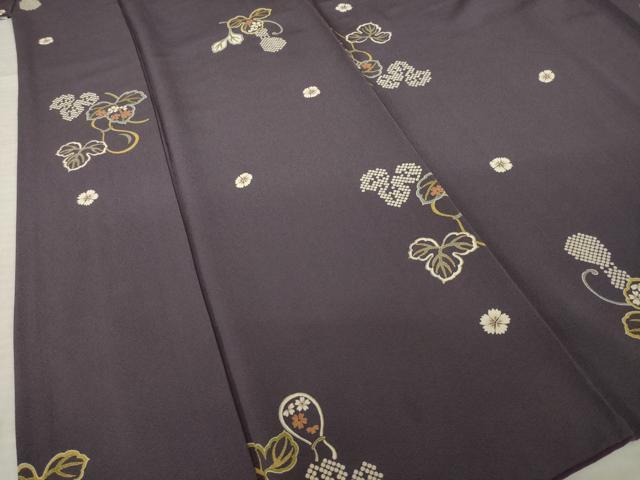 平和屋着物●上質な小紋　瓢箪　金彩　正絹　逸品　AABK9367ck