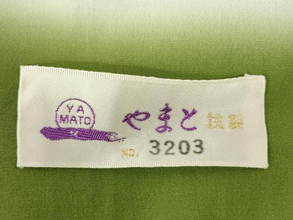 平和屋着物●訪問着　刺繍　草花文　猫　金彩　やまと誂製　正絹　逸品　AABK9380ck