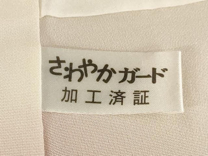 平和屋着物●訪問着　舞花文　金彩　丹後ちりめん　反端付き　正絹　逸品　AABK9387ck