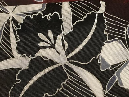 平和屋着物＊夏物　訪問着　絽　草花文　暈し染め　銀彩　洗える着物　AABK9403jd