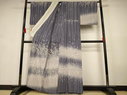 平和屋着物＊夏物　訪問着　絽　枝垂れ花文　暈し染め　正絹　逸品　AABK9404jd