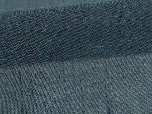 平和屋着物＊夏物　男性　紗紬　褐返色　正絹　逸品　AABK9407jd