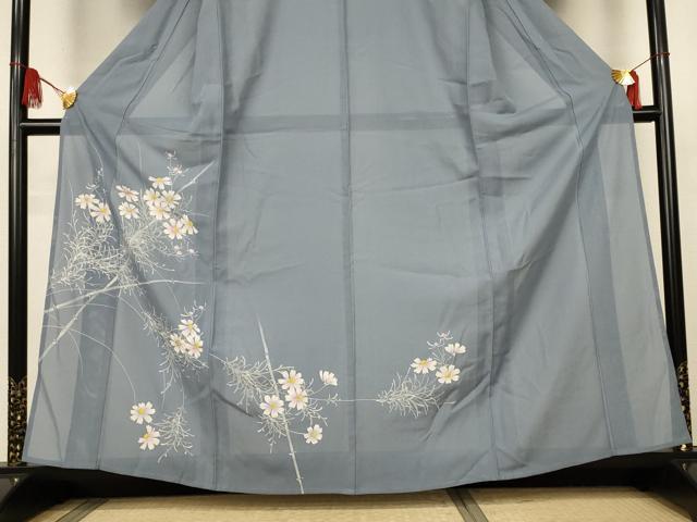 平和屋着物＊夏物　訪問着　絽　草花文　ろうけつ染め　金彩　正絹　逸品　未使用　AABK9408jd