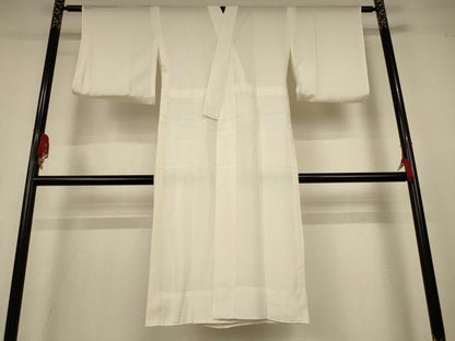 平和屋着物＊夏物　長襦袢　絽　鳥の子色　正絹　逸品　AABK9409jd