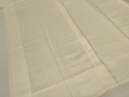 平和屋着物＊夏物　長襦袢　絽　鳥の子色　正絹　逸品　AABK9409jd