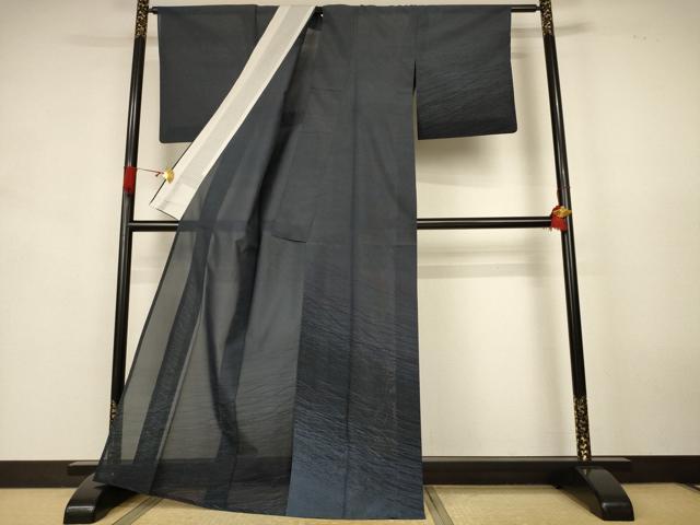 平和屋着物＊夏物　訪問着　夏大島　霞文　正絹　逸品　AABK9419jd