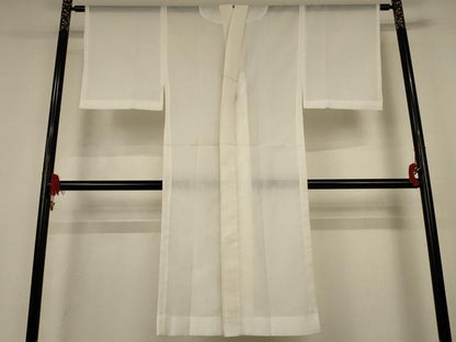 平和屋着物＊夏物　長襦袢　絽　白色　洗える着物　AABK9422jd