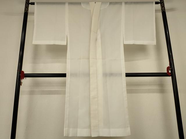 平和屋着物＊夏物　長襦袢　絽　白色　洗える着物　AABK9422jd