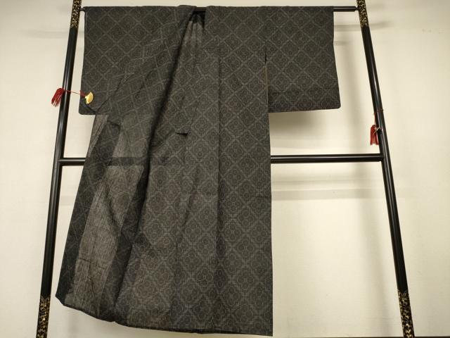平和屋着物＊夏物　上布　菱文　麻　逸品　AABK9424jd