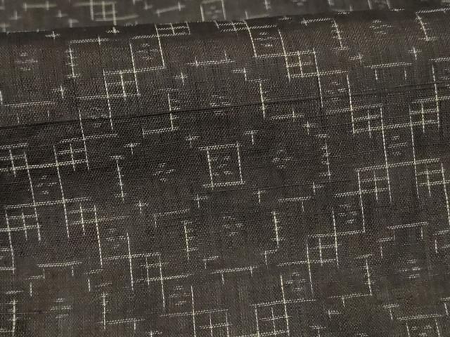 平和屋着物＊夏物　上布　菱文　麻　逸品　AABK9424jd