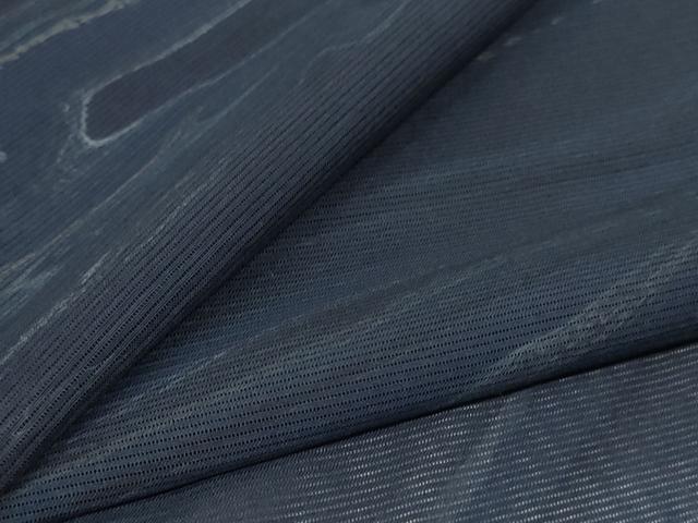 平和屋着物＊夏物　小紋　絽　墨流し文様　正絹　逸品　AABK9426jd