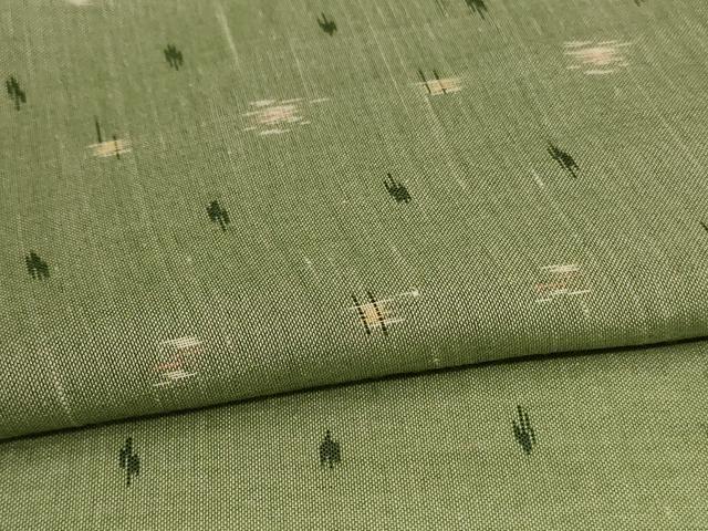 平和屋着物＊夏物　紗紬　絣文　正絹　逸品　AABK9427jd