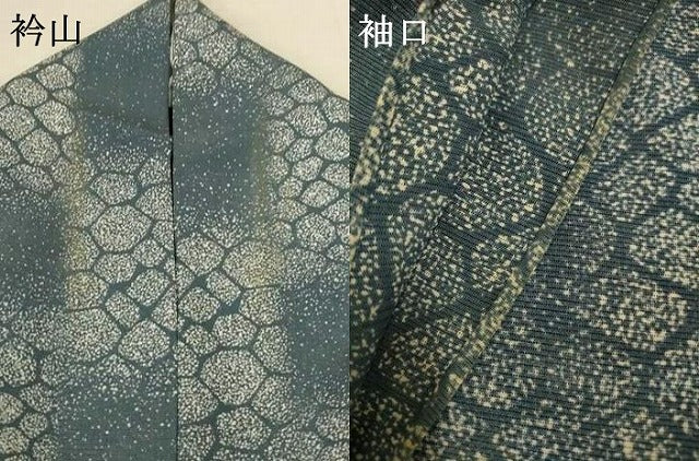 平和屋着物＊夏物　小紋　絽　石畳文　正絹　逸品　AABK9431jd