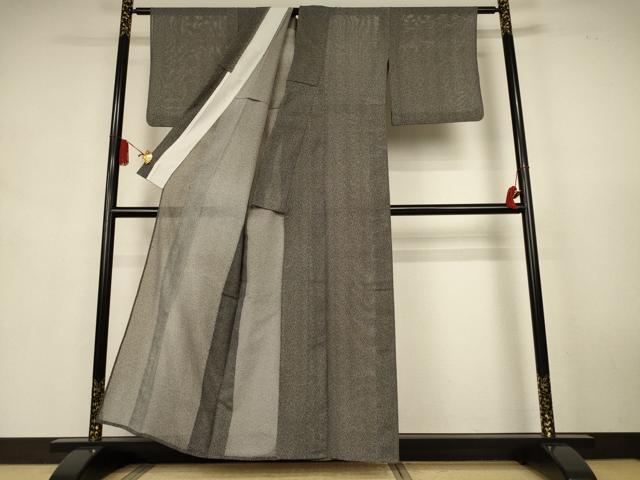 平和屋着物＊夏物　江戸小紋　絽　霞文　洗える着物　AABK9432jd