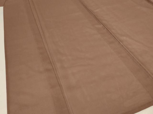 平和屋着物＊夏物　色無地　絽　銀煤竹色　洗える着物　AABK9433jd