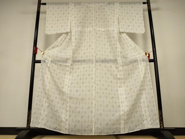 平和屋着物＊夏物　小紋　紗　絣文　AABK9437jd