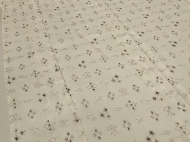 平和屋着物＊夏物　小紋　紗　絣文　AABK9437jd
