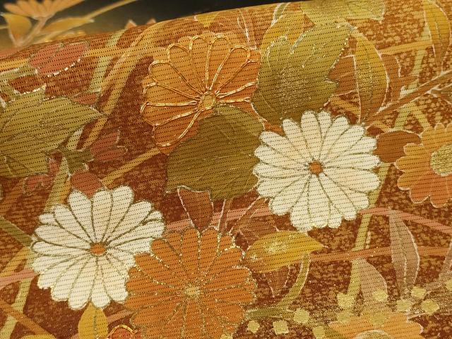 平和屋着物＊夏物　黒留袖　絽　駒刺繍　草花文　暈し染め　正絹　逸品　AABK9438jd