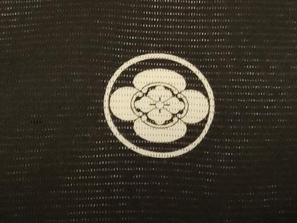 平和屋着物＊夏物　黒留袖　絽　駒刺繍　草花文　暈し染め　正絹　逸品　AABK9438jd