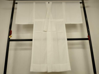 平和屋着物＊夏物　長襦袢　絽　白色　洗える着物　AABK9442jd