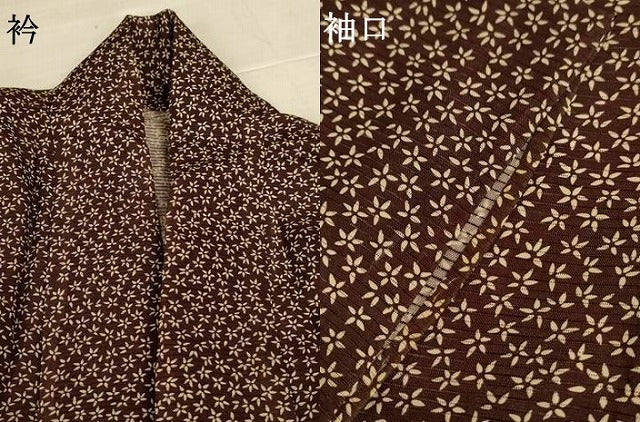平和屋着物＊夏物　小紋　絽　花尽くし　正絹　逸品　AABK9447jd