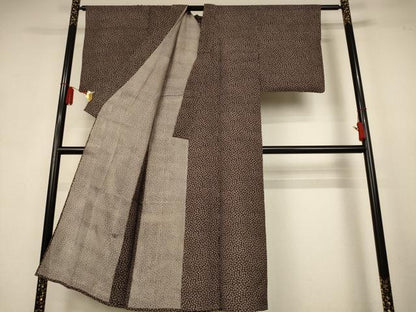 平和屋着物＊夏物　小紋　絽　花尽くし　正絹　逸品　AABK9447jd