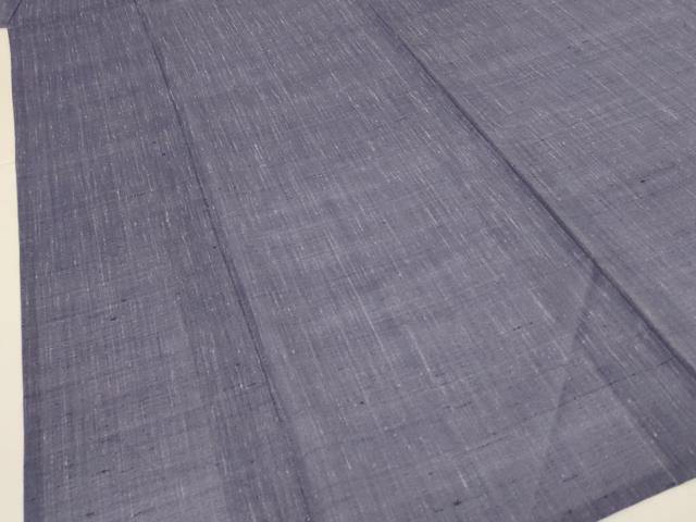 平和屋着物＊夏物　紗紬　源氏鼠色　正絹　逸品　AABK9455jd