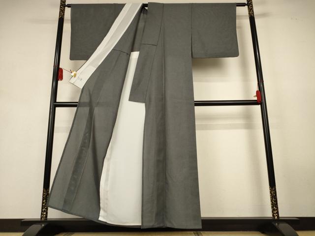 平和屋着物＊夏物　洗える最高級着物　＜英＞はなぶさ謹製　色無地　紗　千歳茶色　洗える着物　AABK9462jd