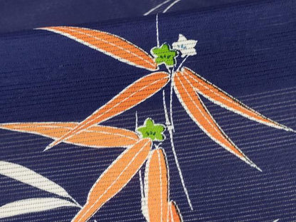 平和屋着物＊夏物　小紋　絽　草花文　洗える着物　AABK9476jd