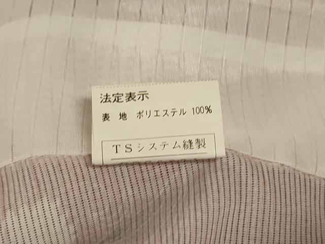 平和屋着物＊夏物　小紋　絽　流水草花文　洗える着物　AABK9478jd