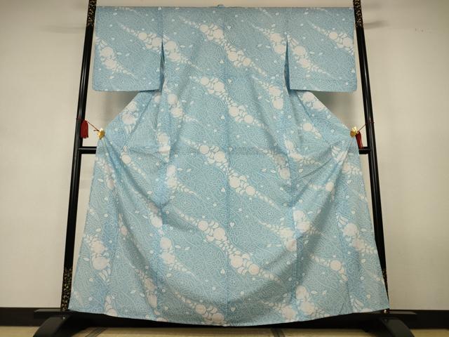 平和屋着物＊夏物　小紋　絽　辻が花　洗える着物　AABK9480jd