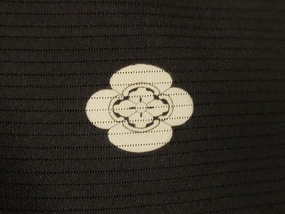 平和屋着物＊夏物　アンティーク　大正ロマン　黒留袖　絽　刺繍　貝桶花文　暈し染め　正絹　逸品　AABK9483jd