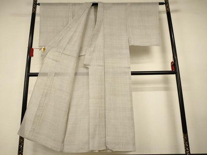 平和屋着物＊夏物　男性　石川県指定無形文化財　能登上布　本麻手織上布　総詰め　麻　逸品　AABK9495jd