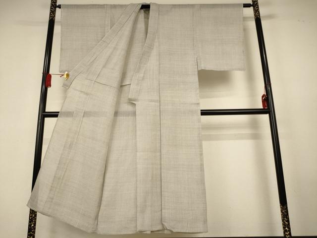 平和屋着物＊夏物　男性　石川県指定無形文化財　能登上布　本麻手織上布　総詰め　麻　逸品　AABK9495jd