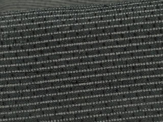平和屋着物＊夏物　男性　紗紬　横縞　正絹　逸品　AABK9502jd