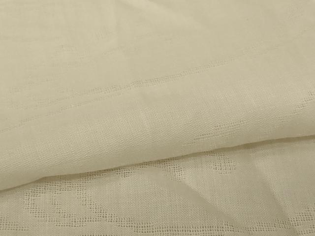 平和屋着物＊夏物　長襦袢　流水草花紋紗　生成り色　麻　AABK9505jd