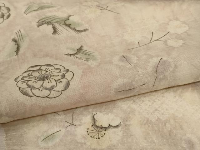 平和屋着物＊夏物　訪問着　紗紬　作家物　絞り　辻が花　正絹　逸品　AABK9509jd