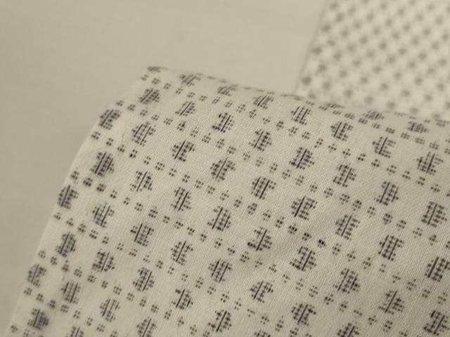 平和屋着物＊夏物　男性　上布　絣文　麻　逸品　AABK9511jd