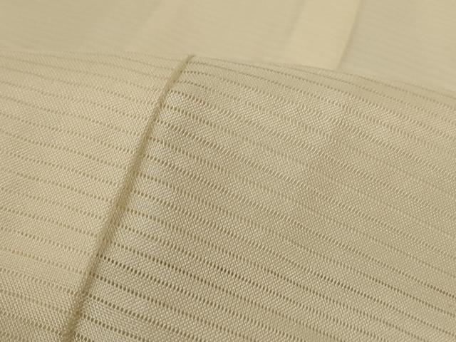 平和屋着物＊夏物　長襦袢　絽　生成り色　正絹　逸品　AABK9516jd