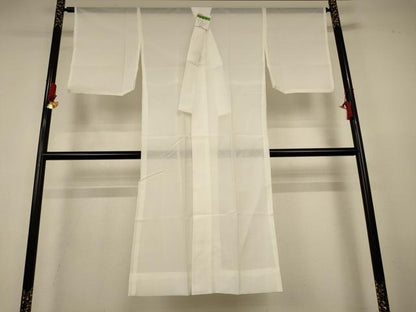 平和屋着物＊夏物　長襦袢　絽　白色　洗える着物　AABK9517jd