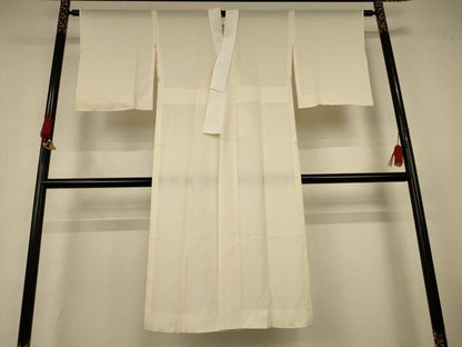 平和屋着物＊夏物　長襦袢　絽　鳥の子色　正絹　逸品　AABK9520jd